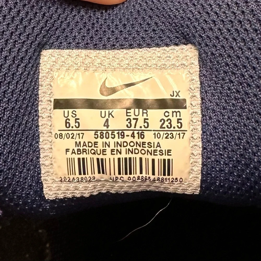 Size 6.5 - Nike Air Max Ivo Blue Pink With Swarovski rhinestones - Picture 6 of 6